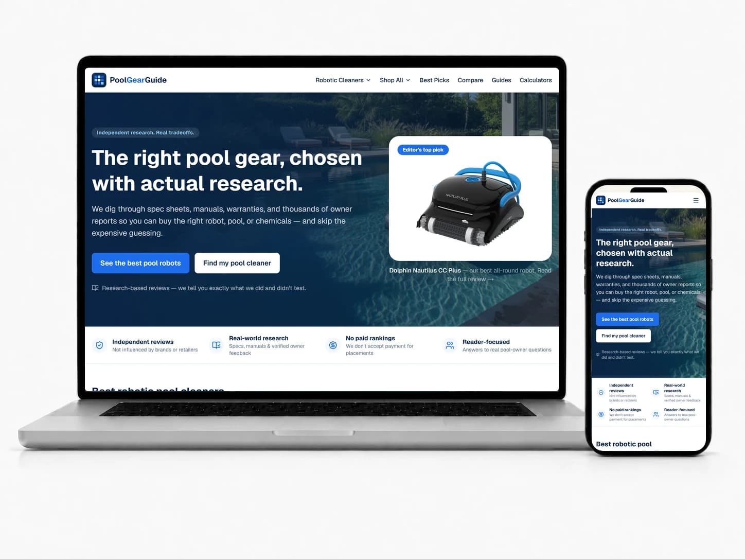 PoolGearGuide website