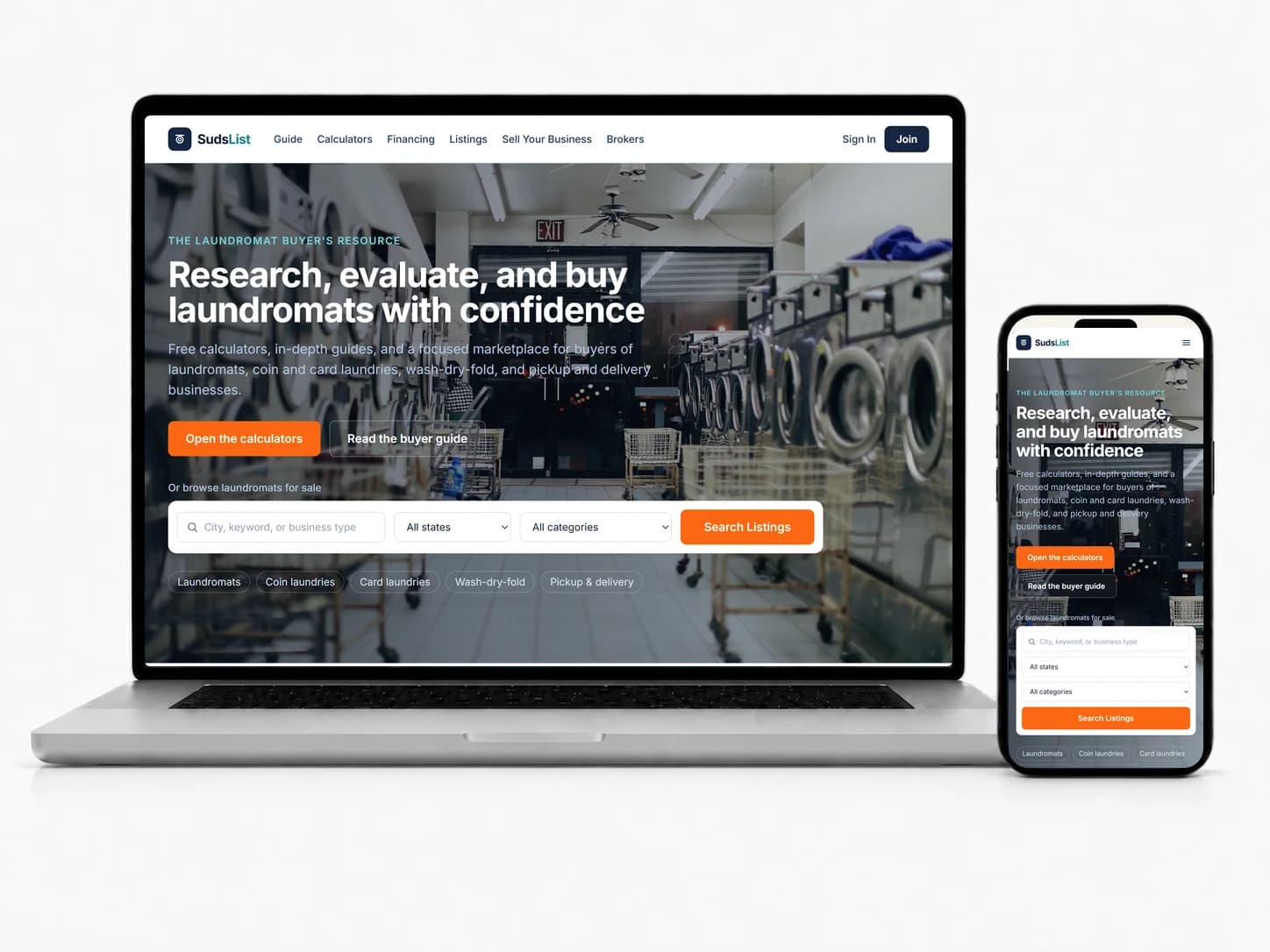 SudsList website