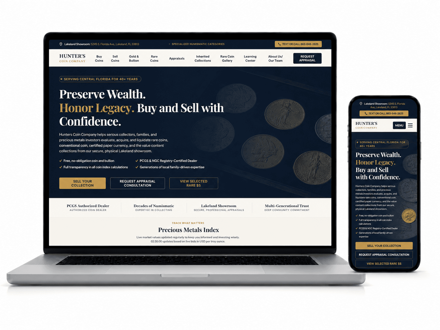 Hauser's Coin website